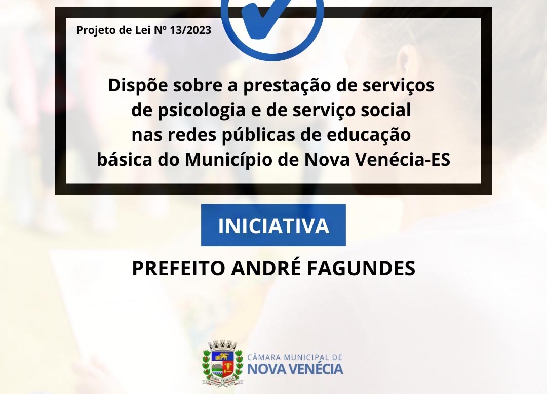 Legislativo veneciano aprova projeto que dispõem sobre a prestação de serviços de psicologia e de serviço social em escolas públicas